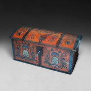 C19th. Scandinavian Decorated Wedding Dowry Coffer